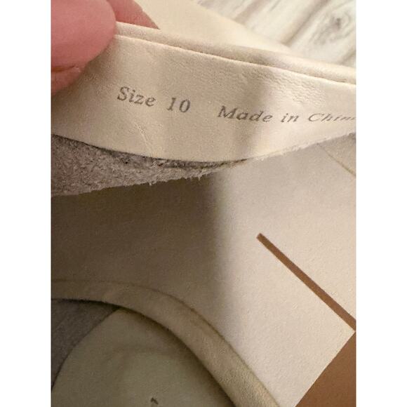 Dolce Vita Women's 10 Beige Brown Anise Sand Nubuck Open Toe Platform Heels - Picture 5 of 5